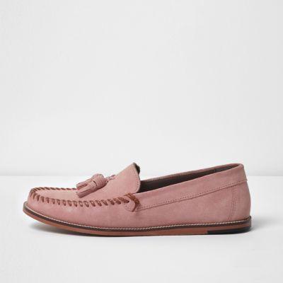 River Island Mens Suede Tassel Moccasins
