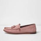 River Island Mens Suede Tassel Moccasins