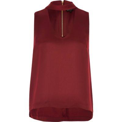 River Island Womens Satin Choker Top