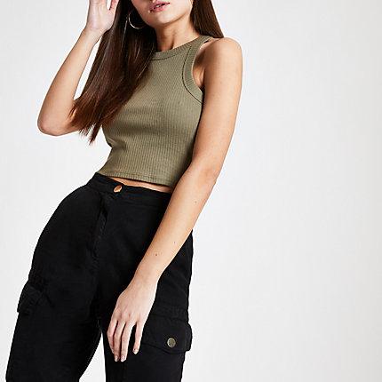 River Island Womens Fitted Crop Tank