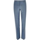 River Island Mens Cross-hatch Wool-blend Slim Suit Trouser