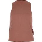 River Island Womens Ribbed Lace-up Side Tank Top
