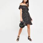 River Island Womens Floral Bardot Dress