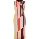 River Island Womens Knit Stripe Column Dress