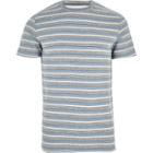 River Island Mens Minimum Stripe Print T-shirt