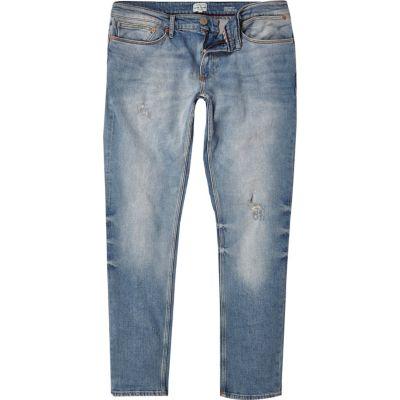 River Island Mens Light Wash Sid Skinny Stretch Jeans