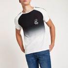 River Island Mens Muscle Fit Faded 'r96' Raglan T-shirt
