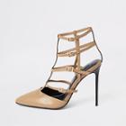 River Island Womens Caged Skinny Heel Court Shoe