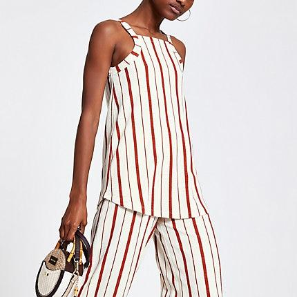 River Island Womens Stripe Loose Fit Tunic Top