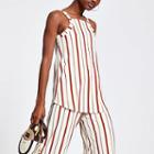 River Island Womens Stripe Loose Fit Tunic Top