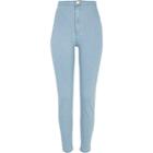 River Island Womens Light Wash Denim Tube Pants