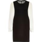 River Island Womens Contrast Long Sleeve Pinafore Dress