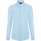 River Island Mens Muscle Fit Long Sleeve Button Up Shirt