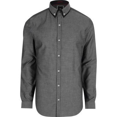 River Island Mens Big And Tall Double Collar Shirt