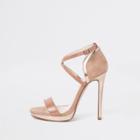 River Island Womens Nude Barely There Platform Sandals