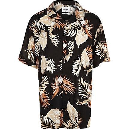 River Island Mens Only And Sons Big And Tall Printed Shirt