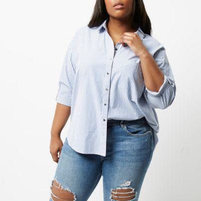 River Island Womens Plus Stripe Shirt