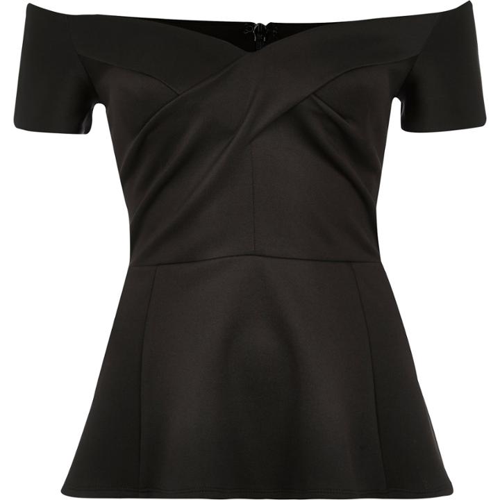 River Island Womens Bardot Peplum Top
