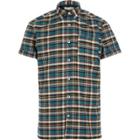 River Island Mens Check Short Sleeve Flannel Shirt