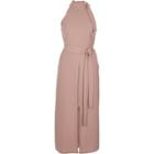 River Island Womens Tie Neck Sleeveless Midi Dress