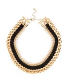 River Island Womens Gold Tone Tribal Woven Chain Necklace