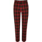 River Island Mens Tartan Check Smart Skinny Trousers