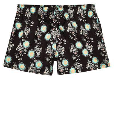 River Island Mens Skinny Fit Floral Swim Shorts