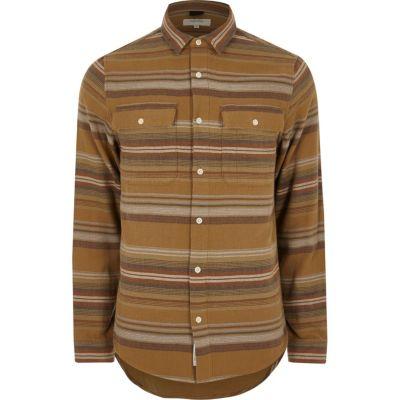 River Island Mens Aztec Striped Shirt