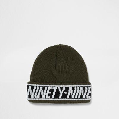 River Island Mens 'ninety Nine' Hem Fisherman Beanie Hat