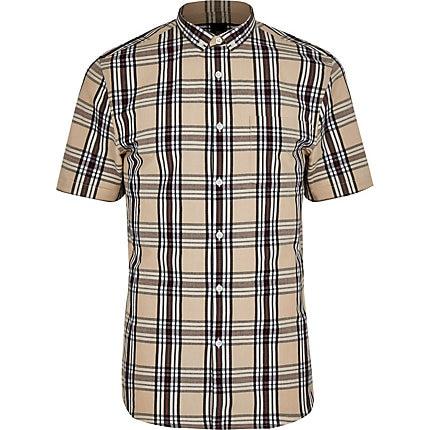 River Island Mens Big And Tall Slim Fit Check Shirt