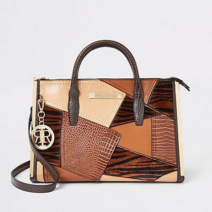 River Island Womens Dark Large Cutabout Tote Bag