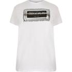 River Island Womens Plus White 'bisous' Foil Print T-shirt