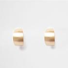 River Island Womens Gold Tone Mini Cuff Hoop Earrings