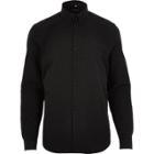 River Island Mensblack Smart Slim Fit Cotton Shirt