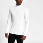 River Island Mens Turtle Neck Long Sleeve Slim T-shirt