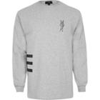 River Island Mens Side Stripe Long Sleeve T-shirt