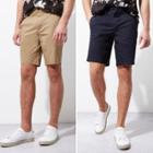 River Island Mens And Camel Chino Shorts Two Pack