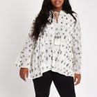 River Island Womens Plus Sequin Embellished Smock Top