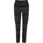 River Island Mens Check Skinny Fit Smart Trousers