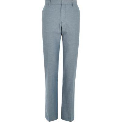 River Island Mens Linen Slim Suit Pants