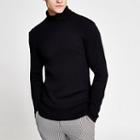 River Island Mens Roll Neck Long Sleeve Slim T-shirt