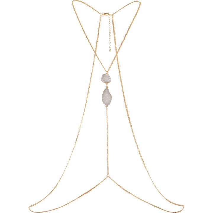 River Island Womens Gold Tone Chain Body Harness
