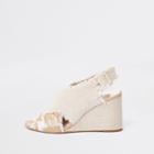 River Island Womens Cross Over Wedges