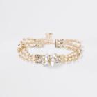 River Island Womens Gold Tone Pearl Jewel Choker