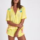 River Island Womens Floral Embroidered Beach Top