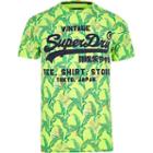 River Island Mens Superdry Neon Leaf Print T-shirt