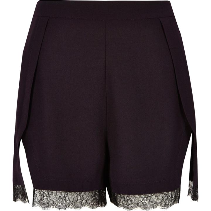 River Island Womens Lace Trim Shorts