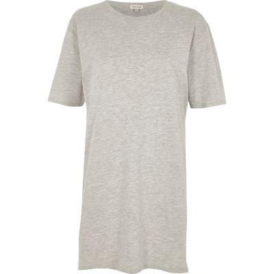 River Island Womens Marl Longline T-shirt
