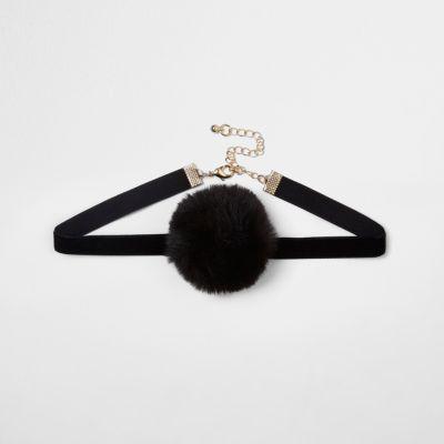 River Island Womens Pom Pom Choker