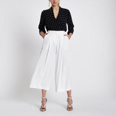 River Island Womens Polka Dot Bodysuit Top